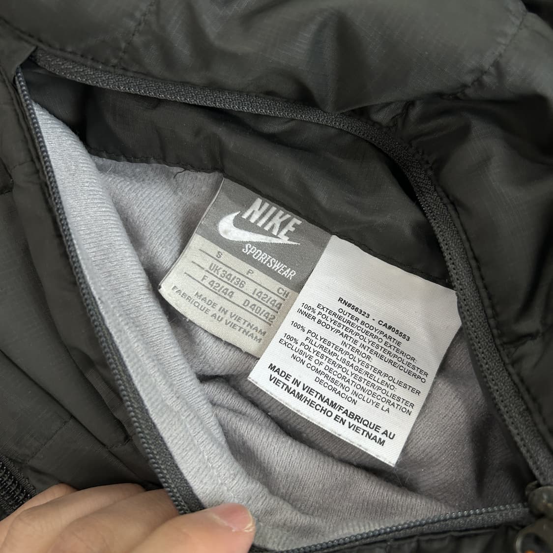 나이키 후드 패딩 자켓 블랙 s 상품이미지2