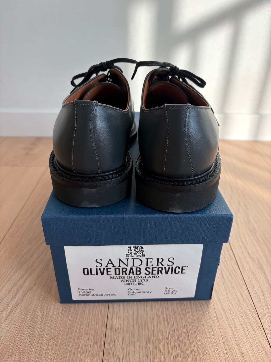 (UK7.5/265)샌더스xODS 에이프런 더비 상품이미지4