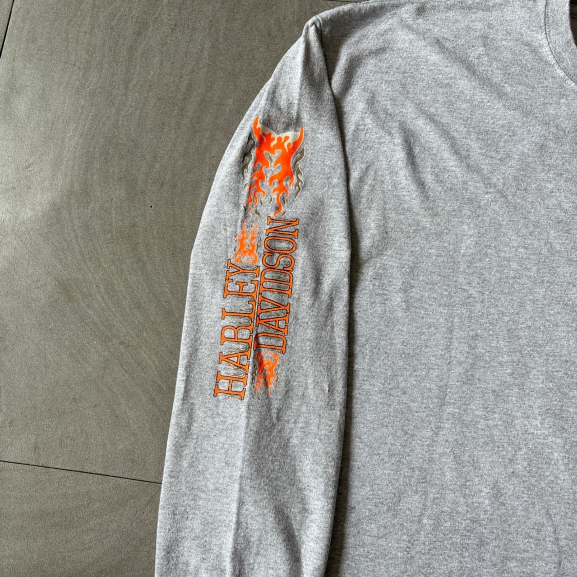할리데이비슨 그레이 긴팔 티셔츠 롱슬리브 상품이미지4