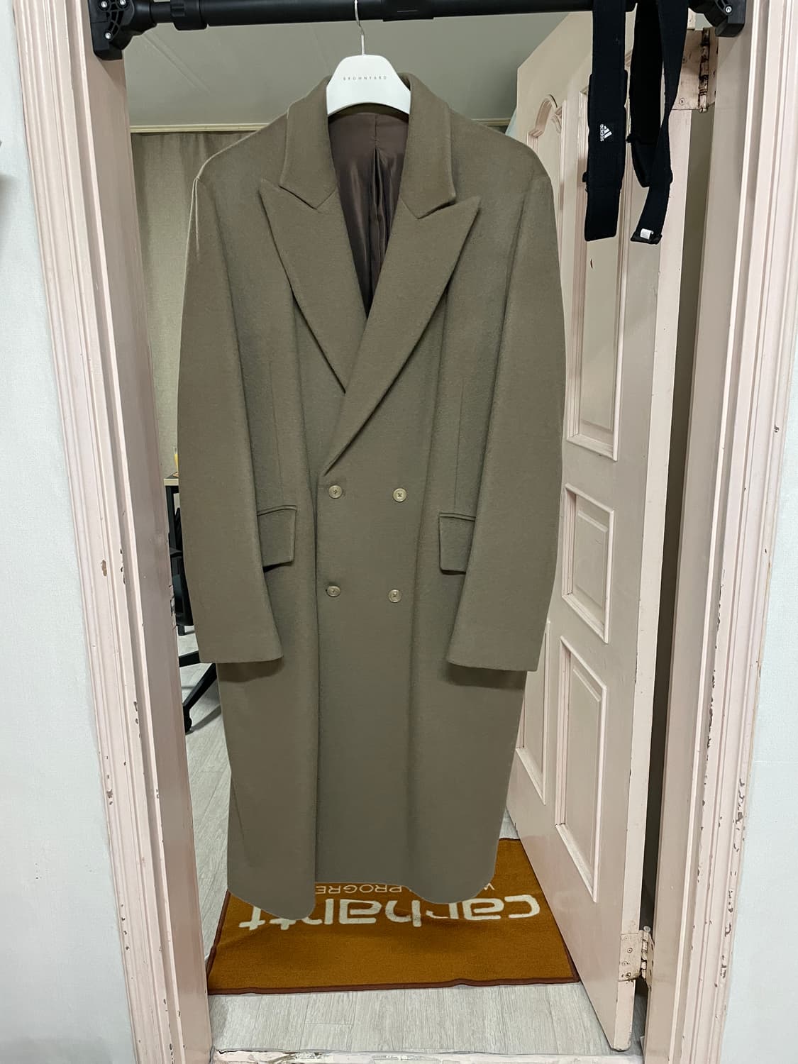 브라운야드 더블 브레스티드 코트 상품이미지1
