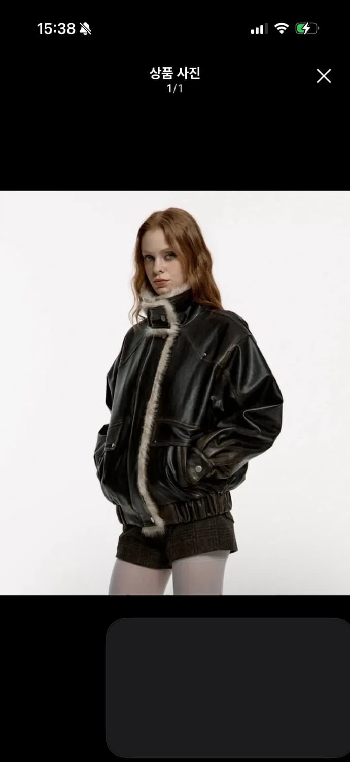 러프넥 워싱 레더 무스탕 S 상품이미지1