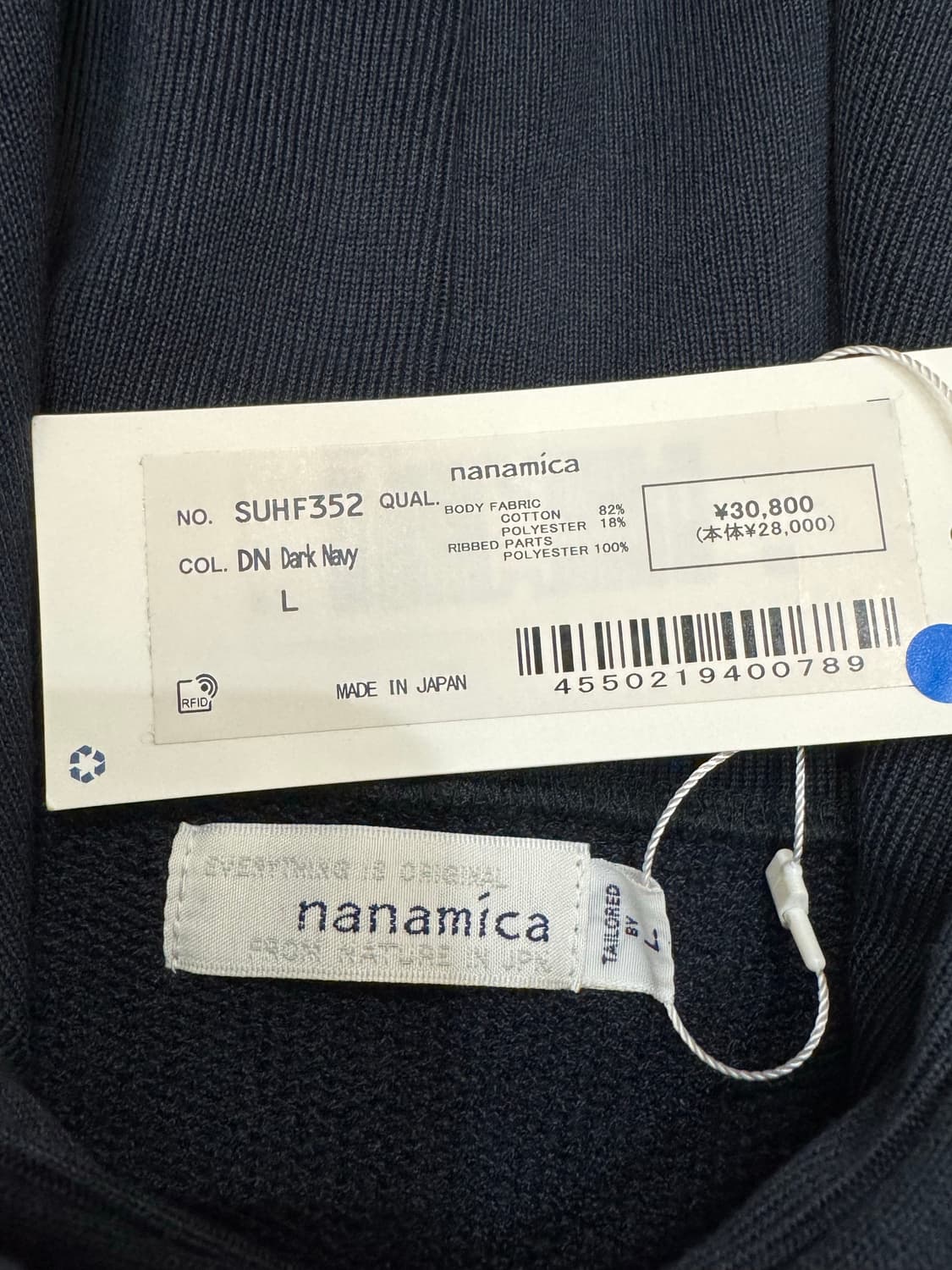 [L][100] 나나미카 후드 풀오버 스웻 다크 네이비  상품이미지3