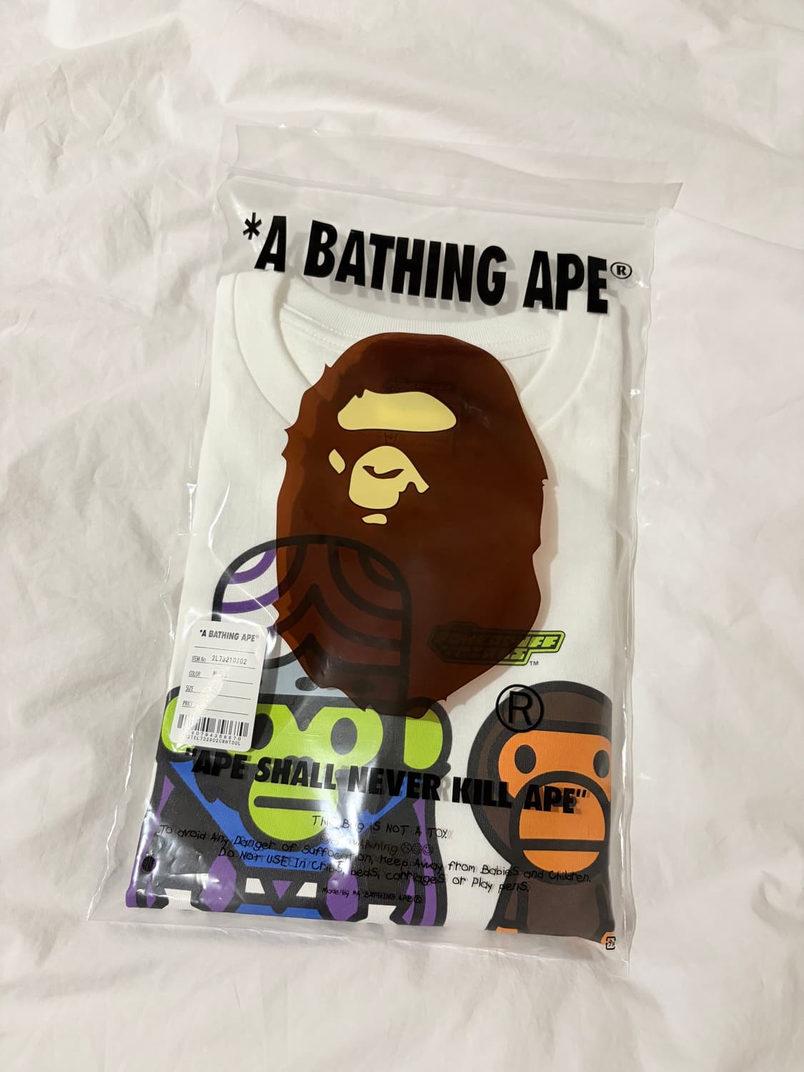 베이프 파워퍼프걸 콜라보 마일로 티셔츠 상품이미지1