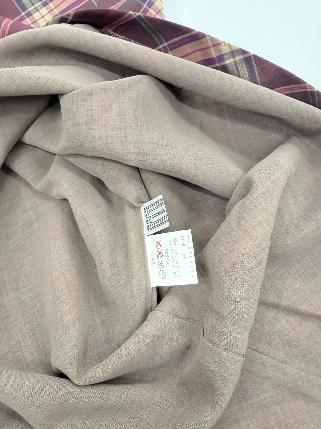 빈티지 핑크 체크 리본 미디 원피스 상품이미지7