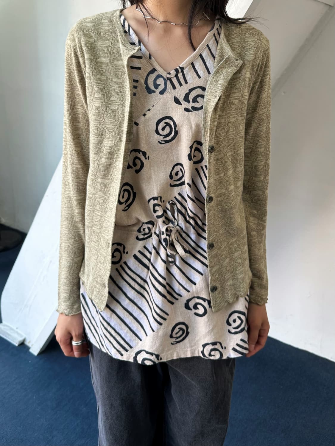 Jacquard patterned cardigan 상품이미지7