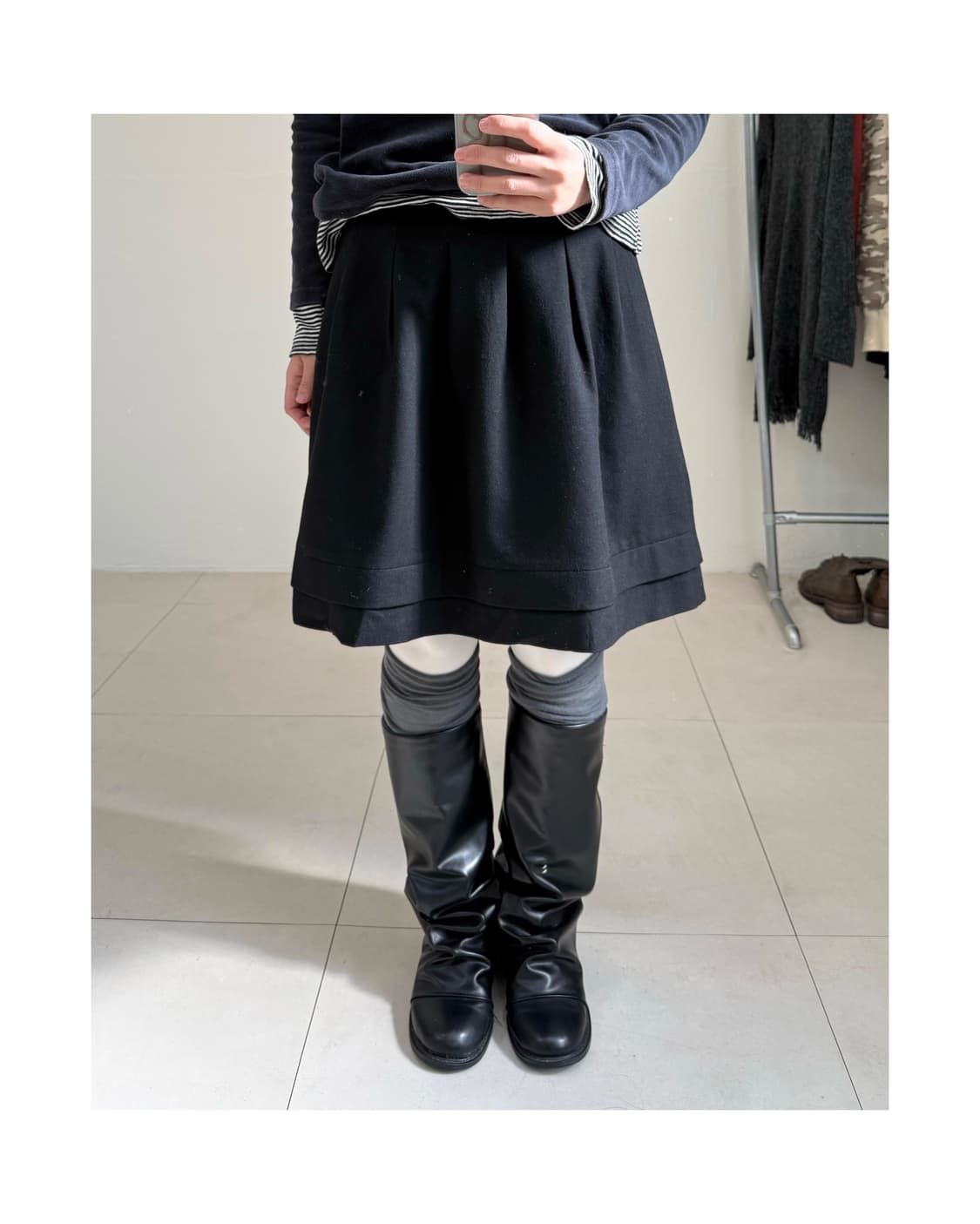 빈티지 미디 스커트 상품이미지1