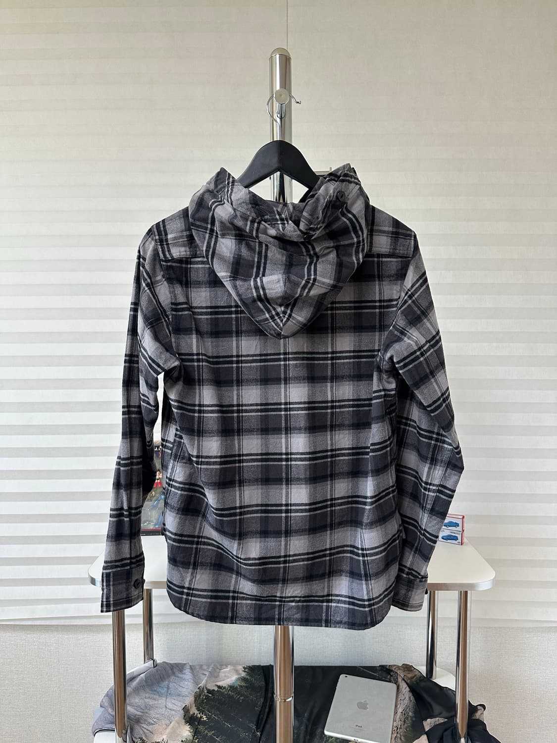 베이프 체크 후드셔츠 상품이미지7