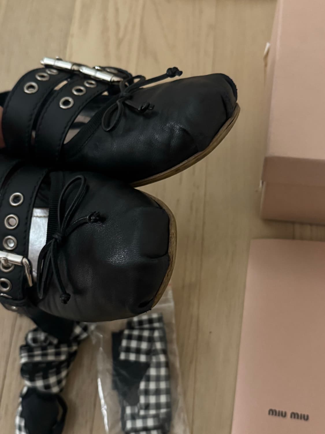 미우미우 발레리나 플랫슈즈 36 상품이미지2