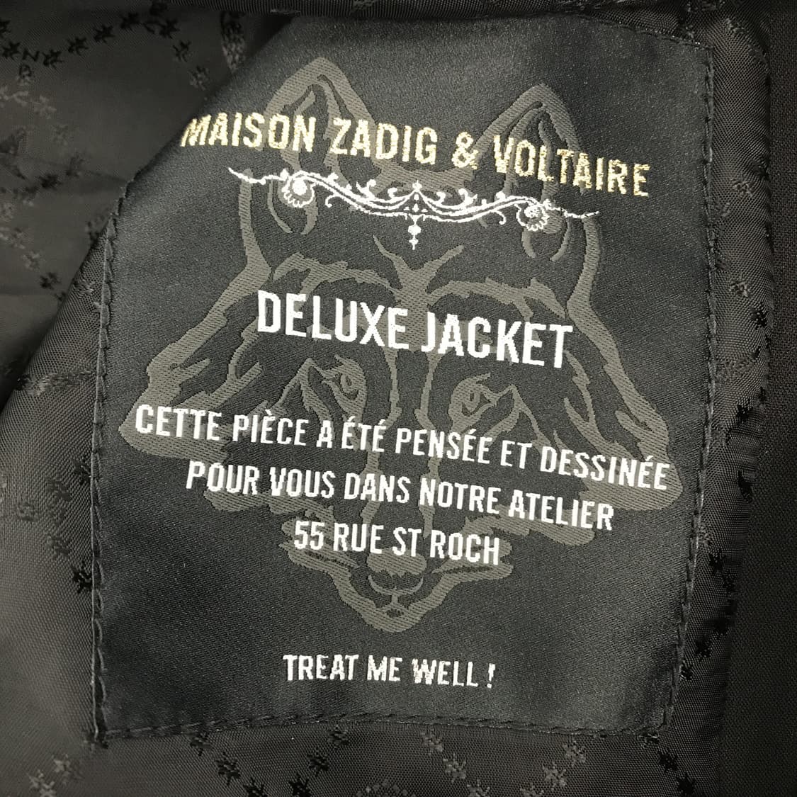 쟈딕앤볼테르 스컬자수 자켓 [36사이즈] 상품이미지5