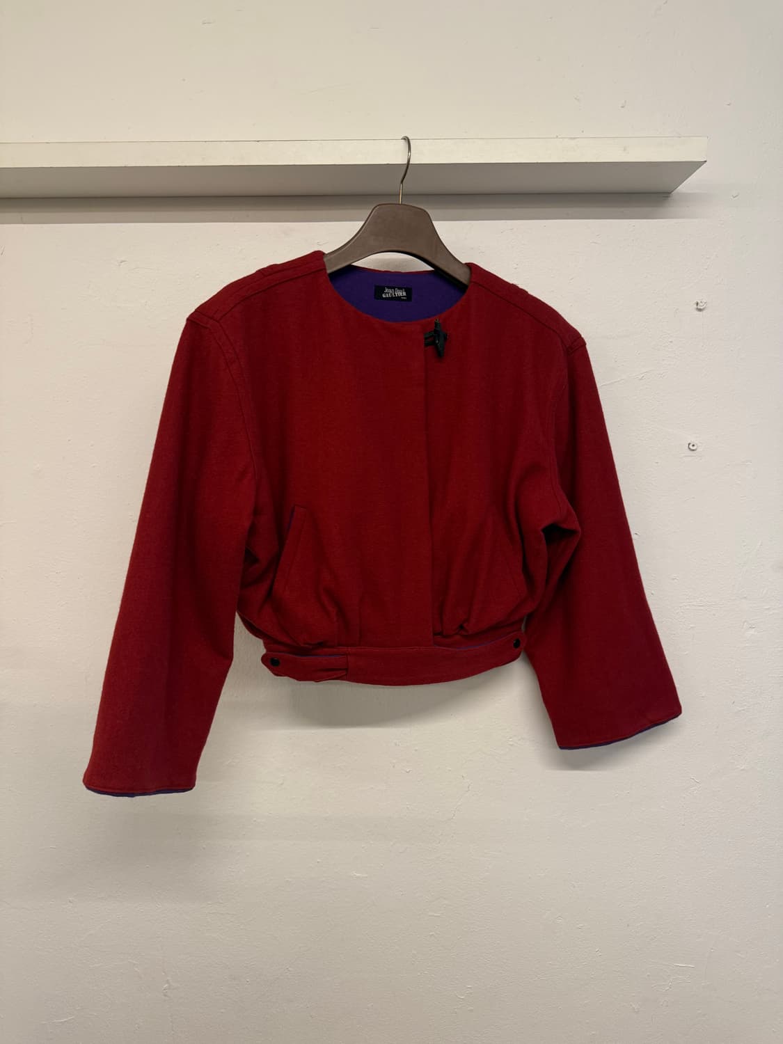 80s 장폴고티에 펌킨레드자켓 상품이미지1