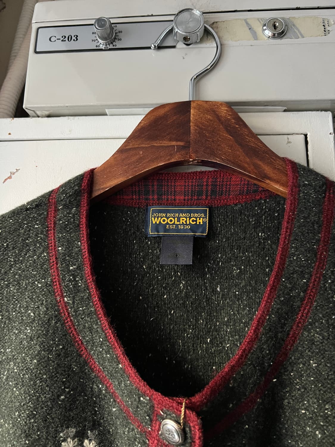 [M]Woolrich USA 울리치 스노우빌리지 니트 베스트 상품이미지2