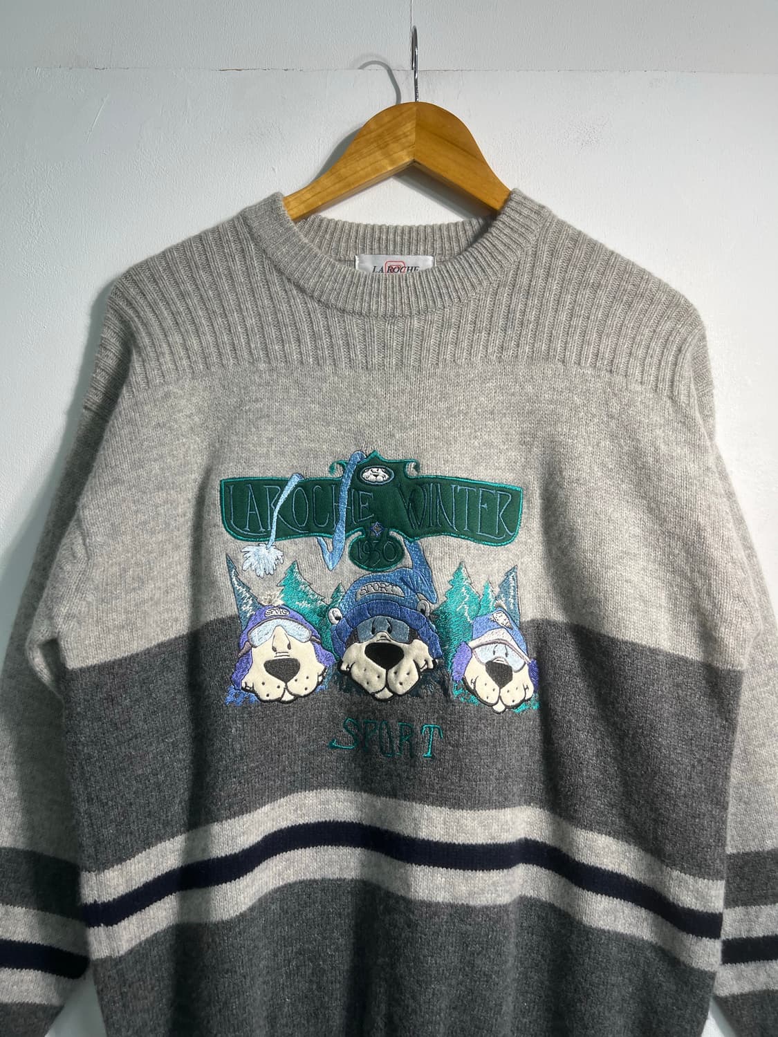 Wool 100% 울100% 곰돌이 니트 상품이미지4