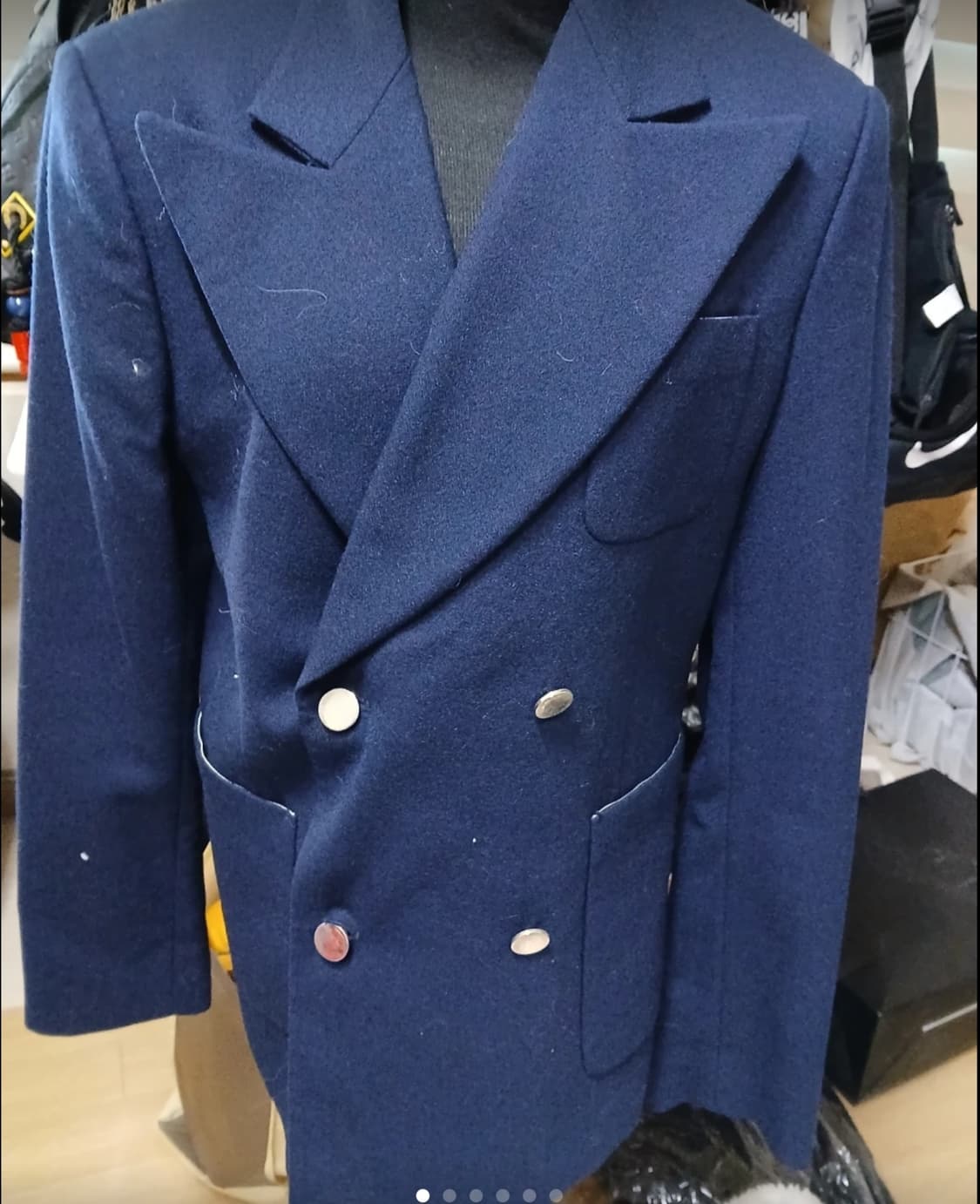 제네럴 아이디어 네이비 더블 자켓 상품이미지1