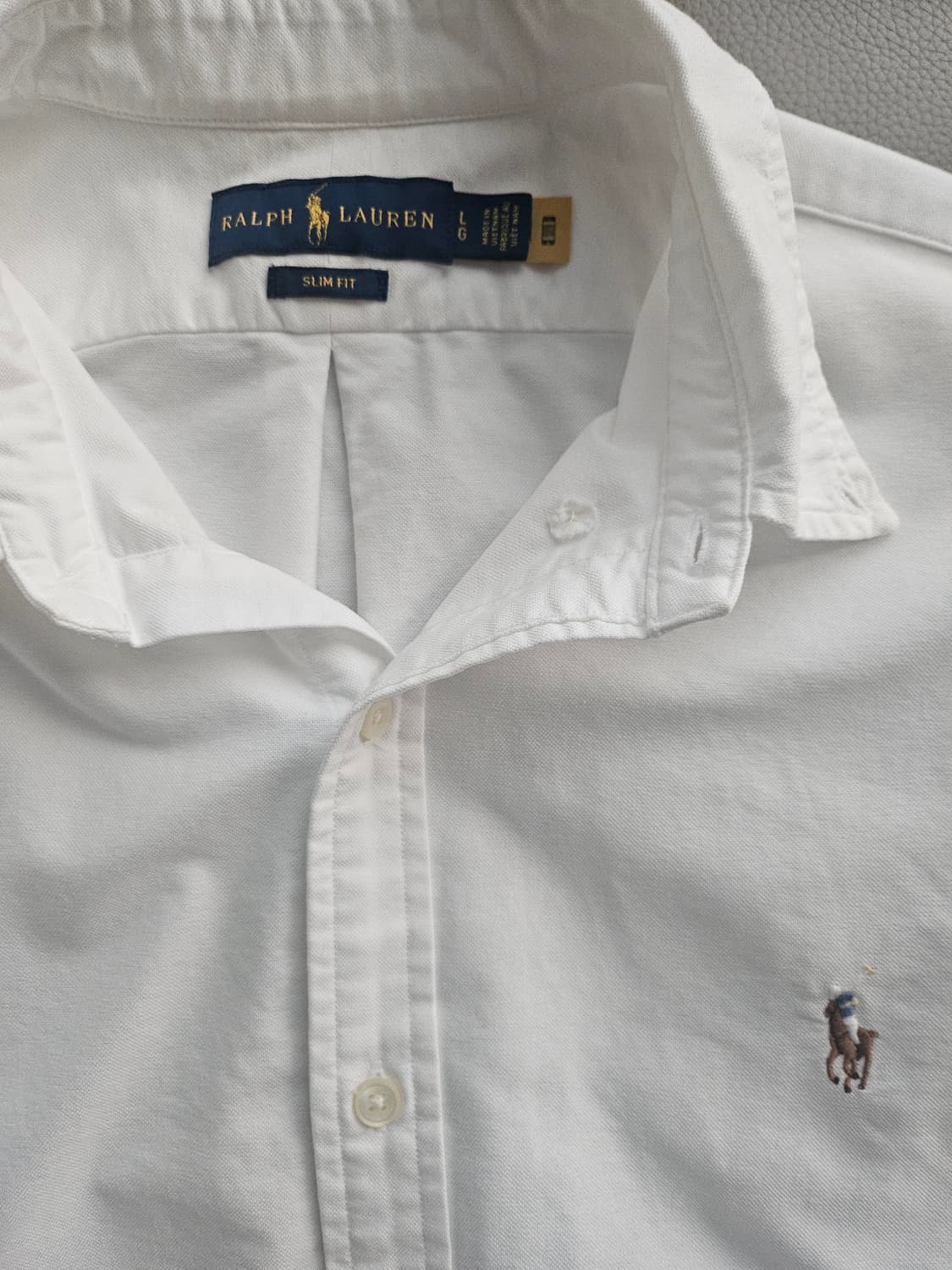 [거의 새것] 폴로 랄프로렌 화이트 셔츠 남방 L 상품이미지2