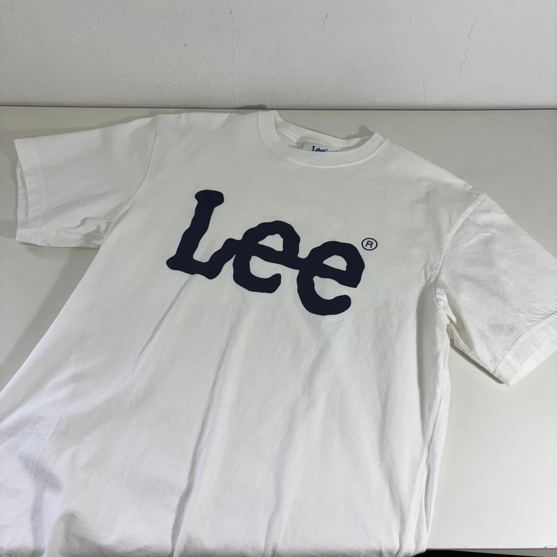 S LEE 리 화이트 빅로고 프린팅 반팔티 상품이미지1