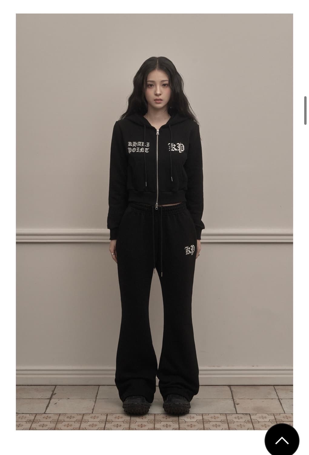 카키포인트 크롬 부츠컷 트레이닝 팬츠 상품이미지3