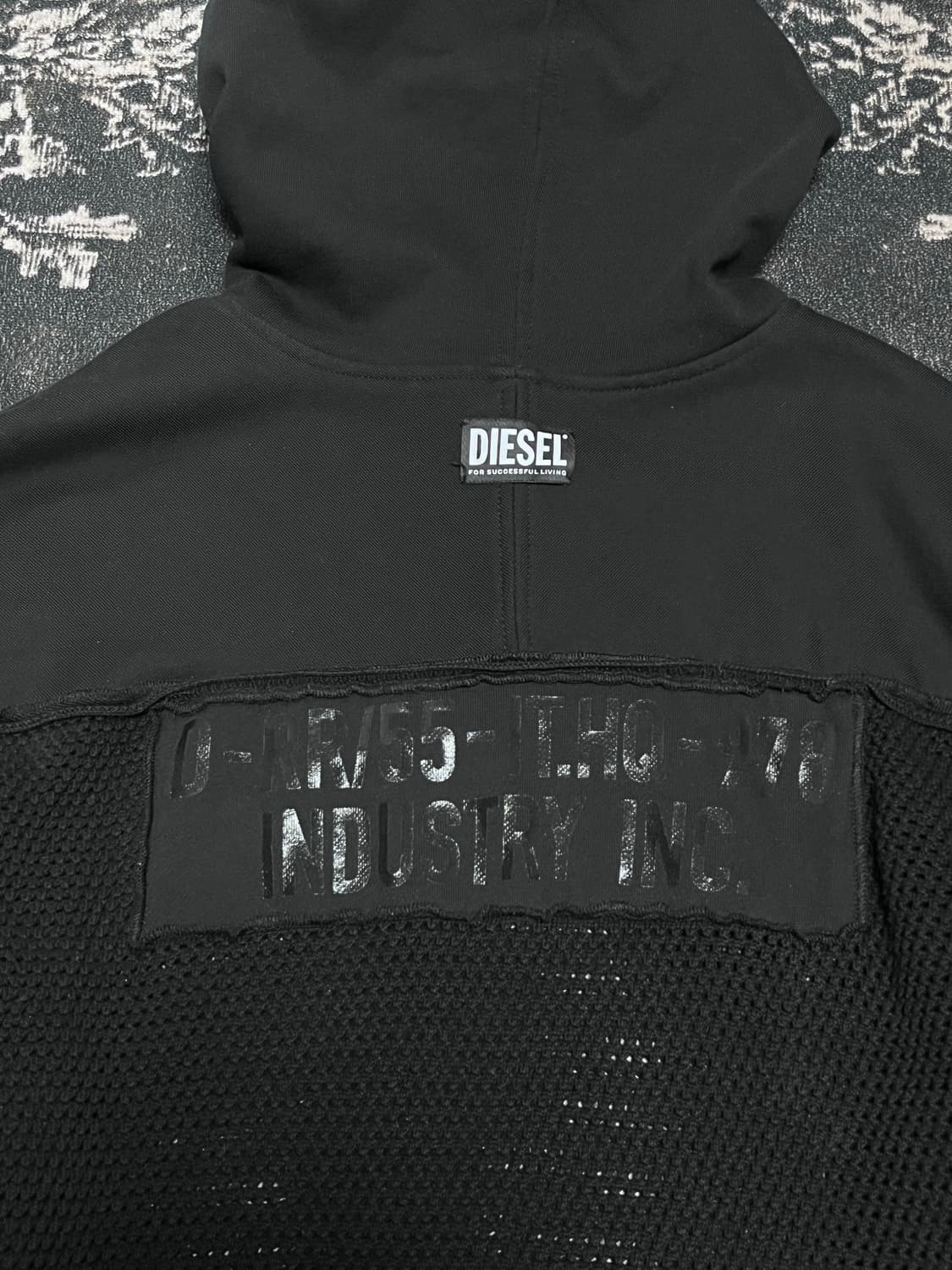디젤 INDUSTRY INC 백패치 후드 L 상품이미지5