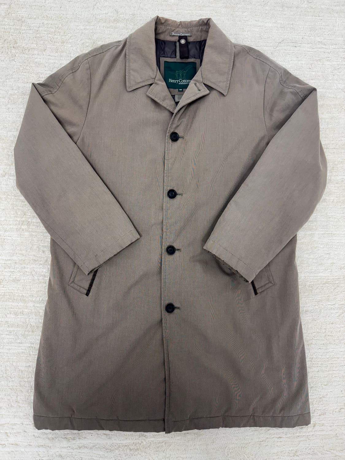•Henry Cotton’s 헨리코튼 파일럿 코트 베이지 (클래식 싱글) 상품이미지1