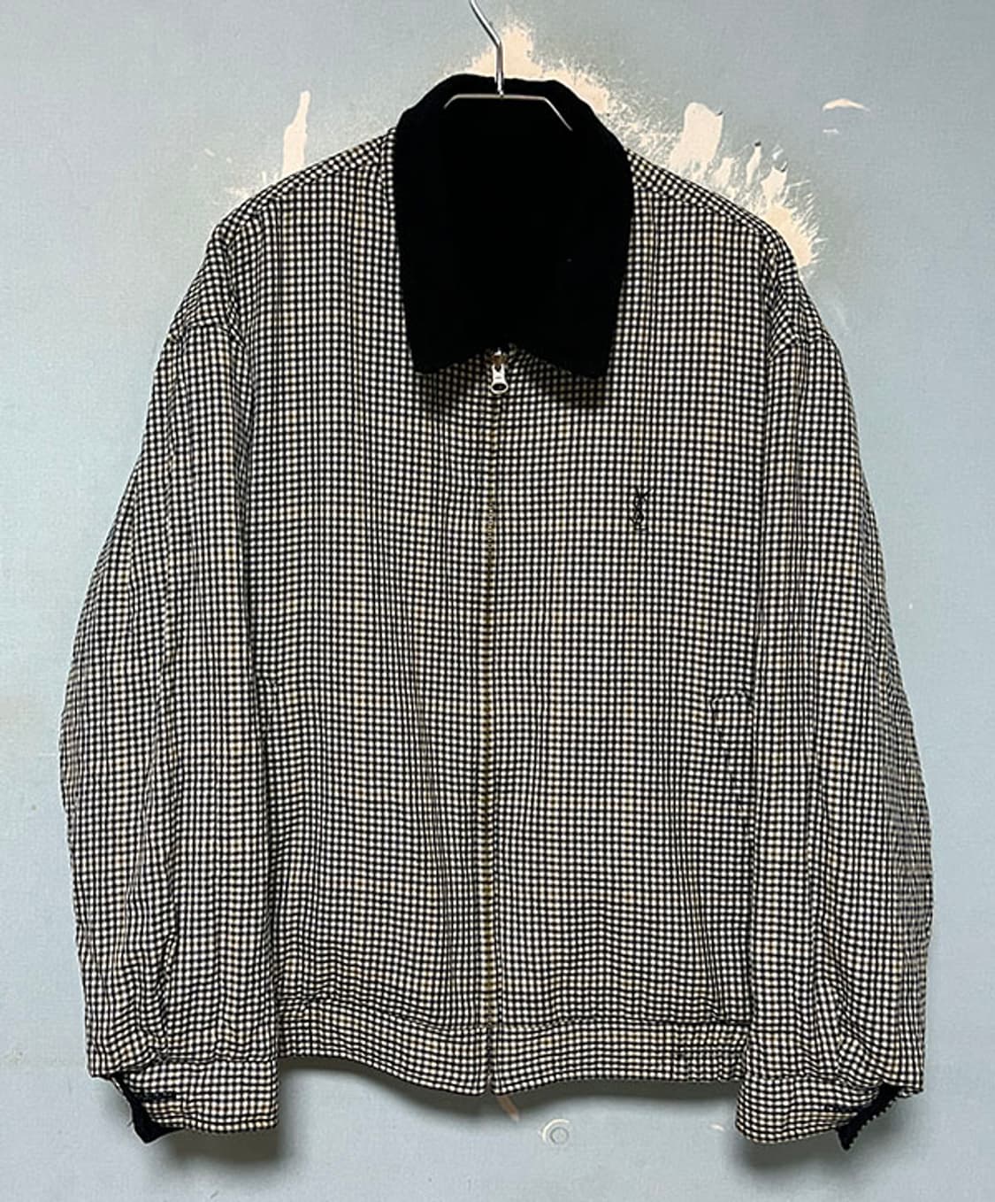 YSL 입생로랑 90's 리버시블 울 남자 블루종자켓 춘추복 L 100 상품이미지4