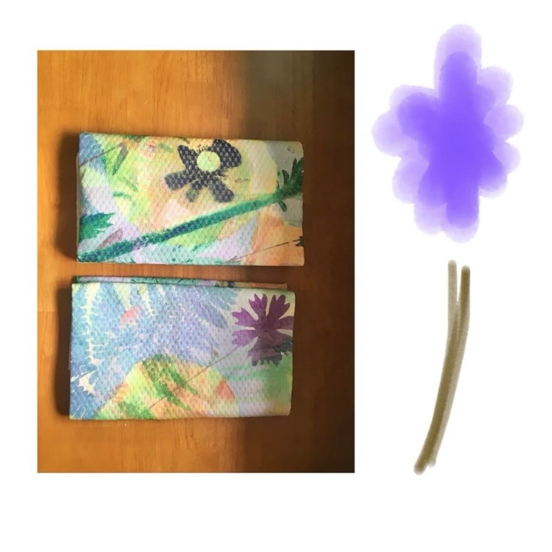 빈티지 핸드메이드 조각 북커버 카모메산장 마루빈티지 코야빈티지 상품이미지2