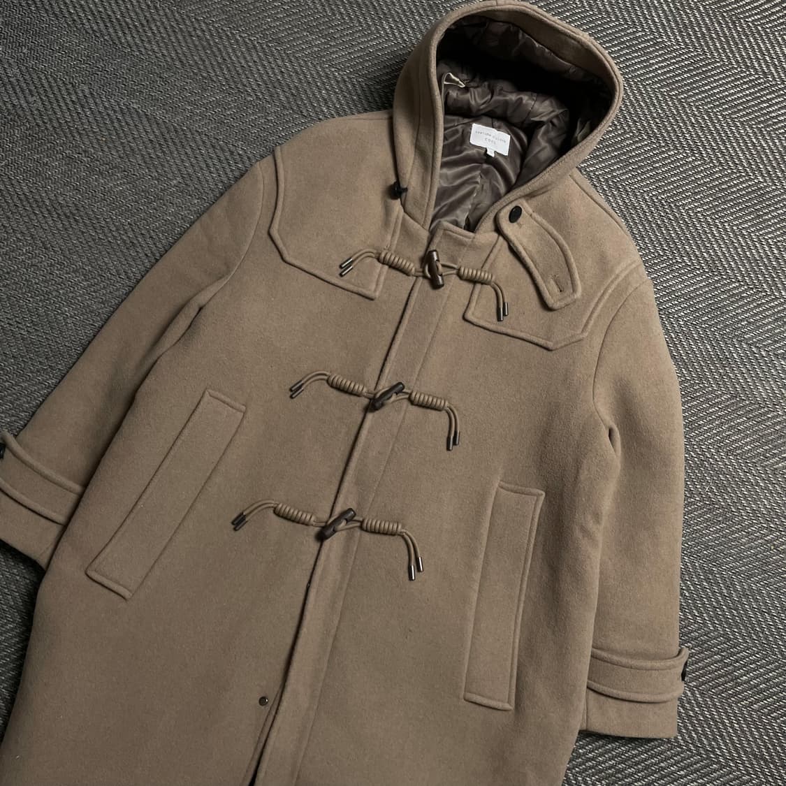 커스텀 어클락 아메카지 박시핏 더플 모직 롱 코트o 5413 상품이미지1