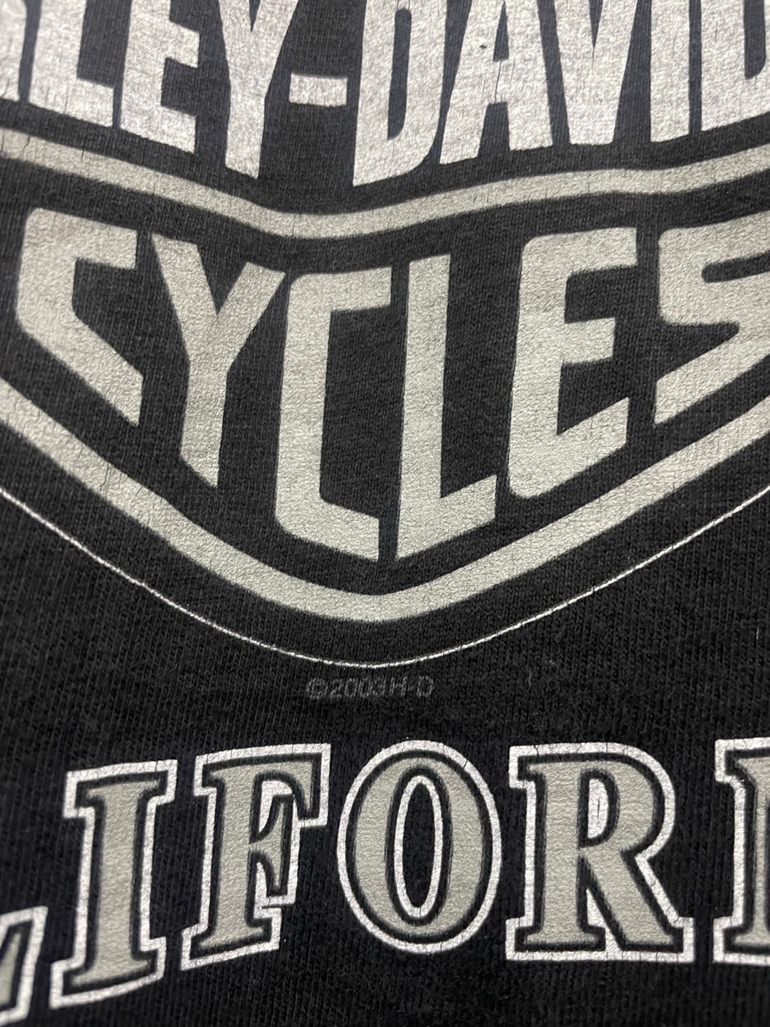 00s Harley Davidson 할리데이비슨 실버 빅로고 반팔 티셔츠 상품이미지9
