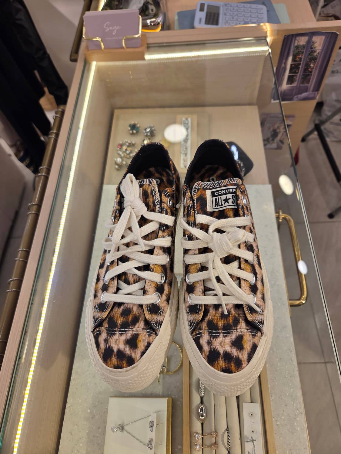 컨버스 레오파드  호피 플랫폼 스니커즈 상품이미지2