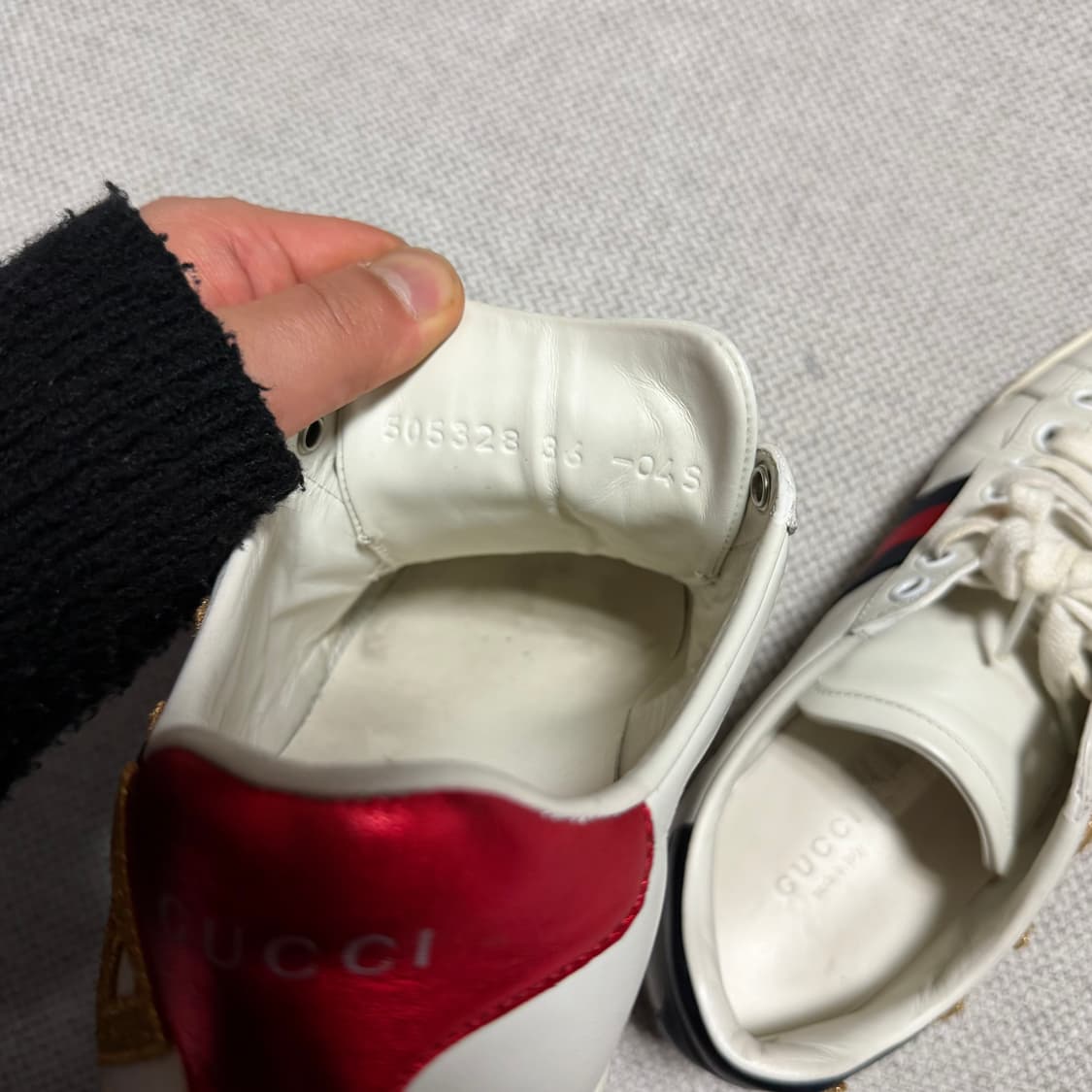 구찌 에이스 LOVED 자수 스니커즈 36 상품이미지4