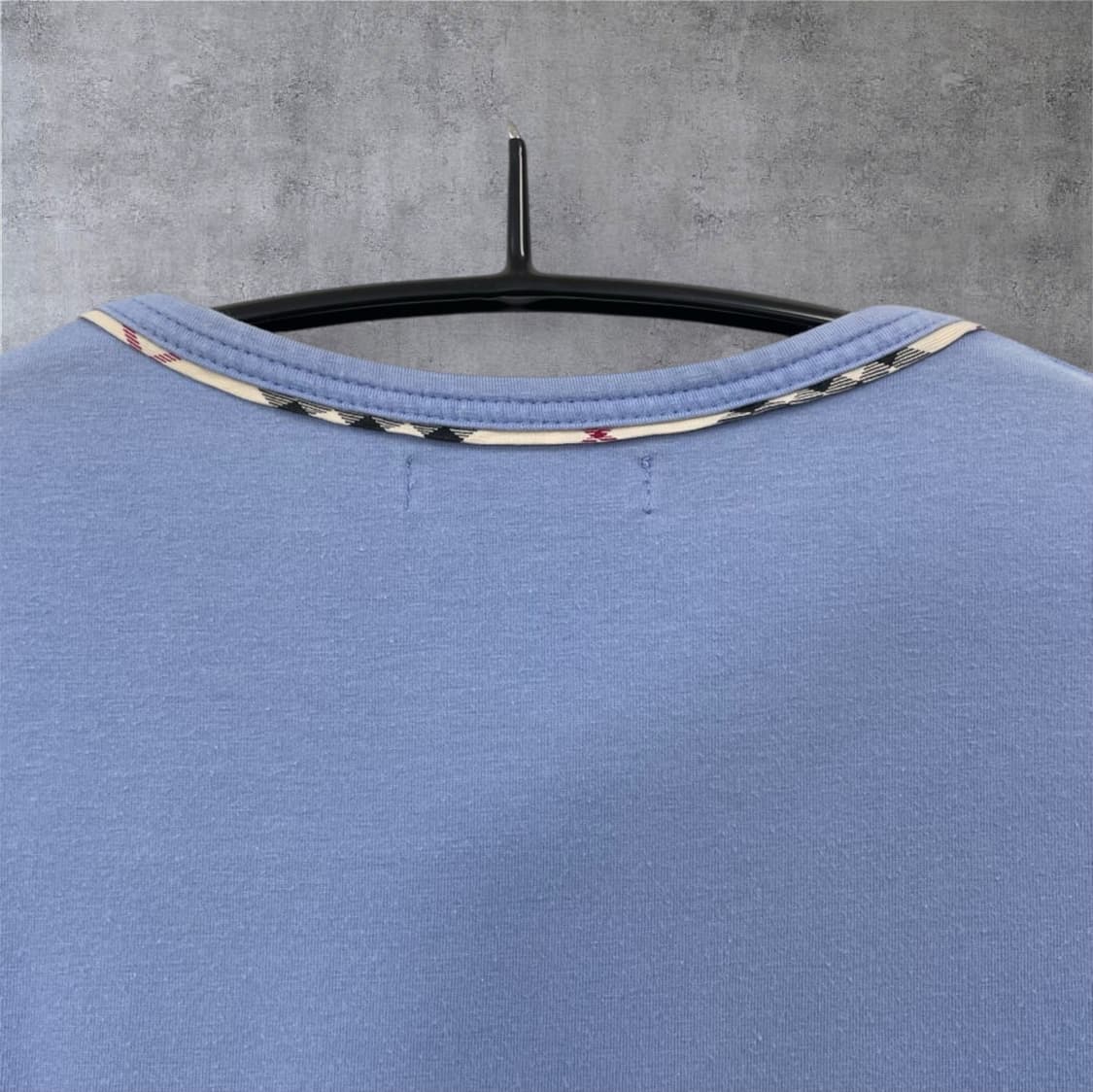 버버리 Burberry 스카이블루 U넥 캡소매 티셔츠 S 상품이미지10