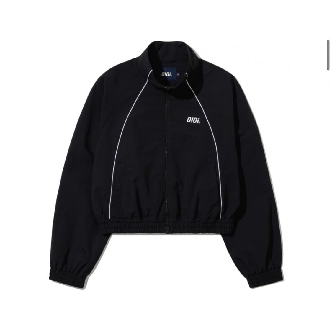 오아이오아이 버티컬 파이핑 크롭 바람막이 상품이미지1