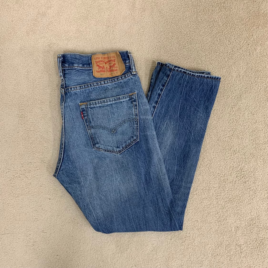 빈티지 리바이스 501 워싱 데님팬츠(30사이즈) 여자청바지 남자청바지 상품이미지1