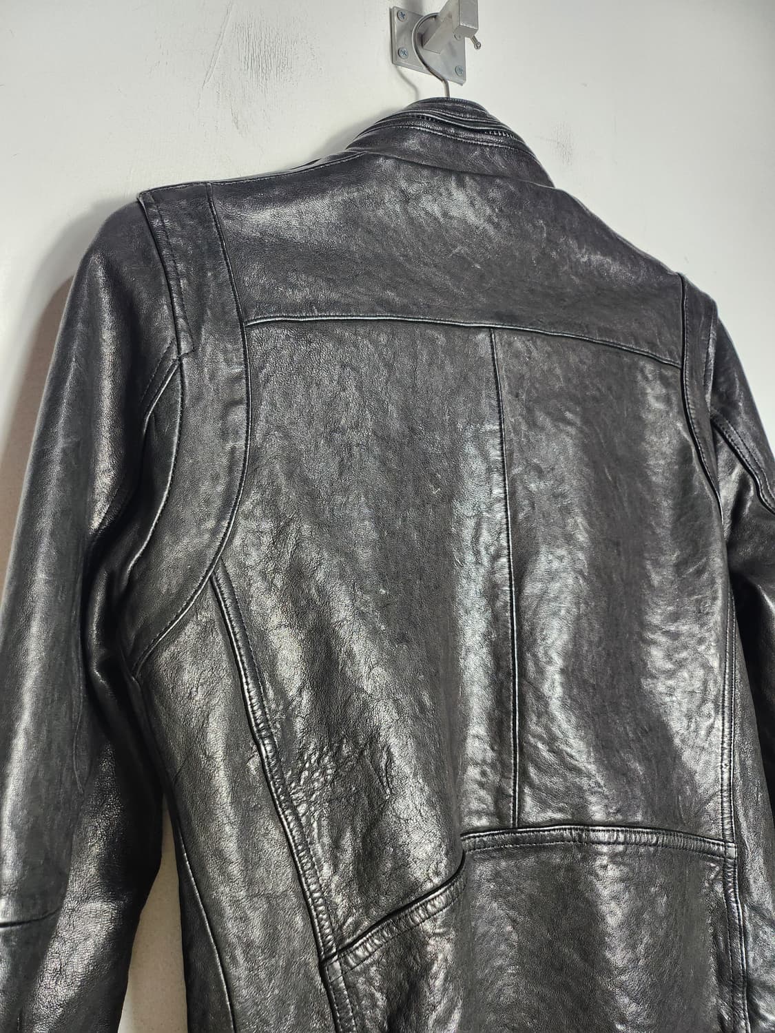 빈티지 멀티 포켓 라이더 가죽 자켓 상품이미지7