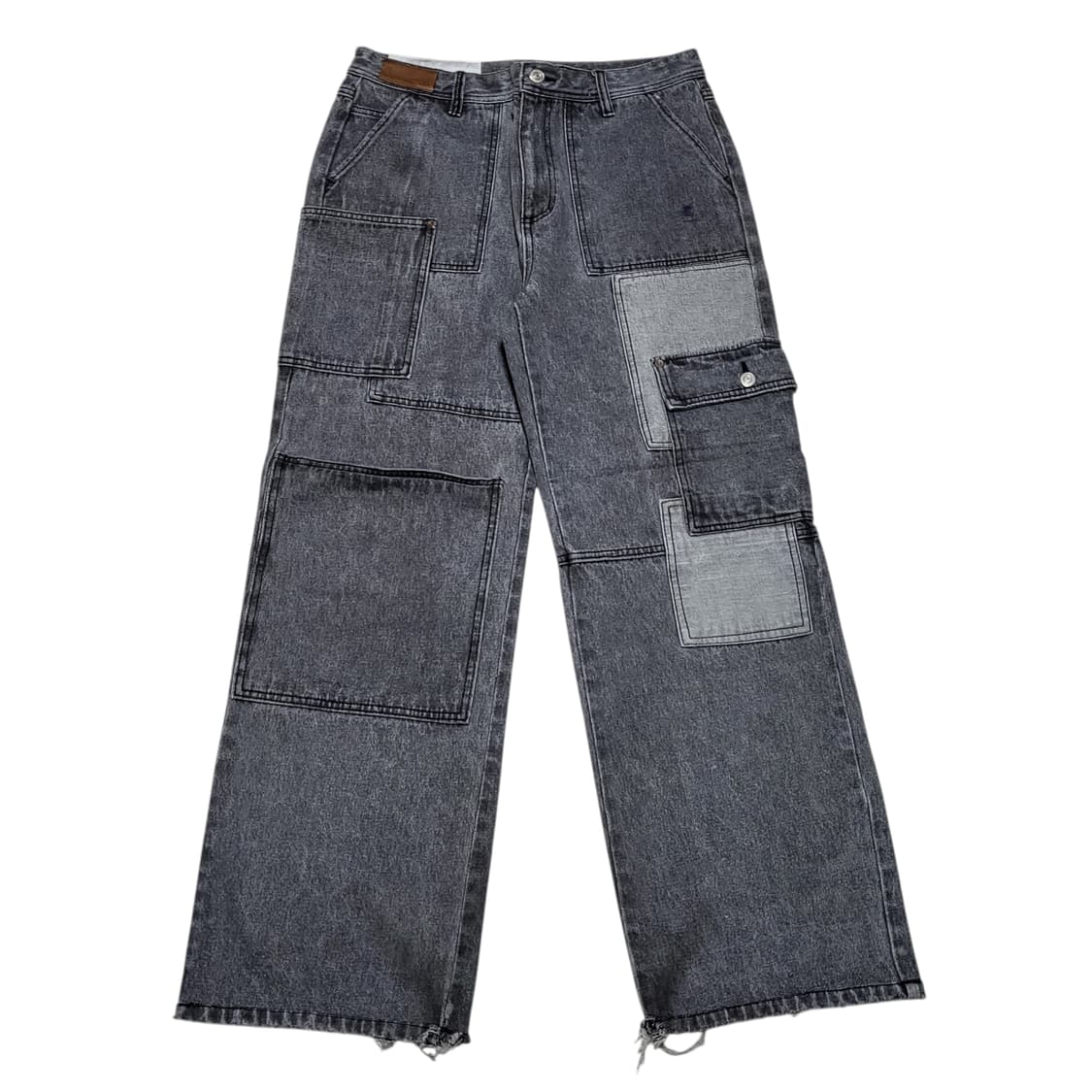(L) 앤더슨벨 패치워크 와이드 데님팬츠 anderssonbell 상품이미지3