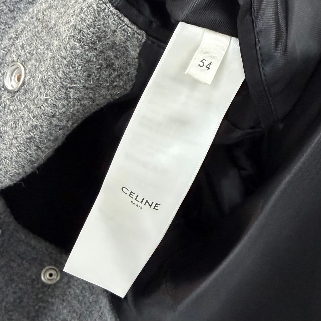 [S+급/54] 셀린느 바시티 울 테디 자켓 그레이 상품이미지6