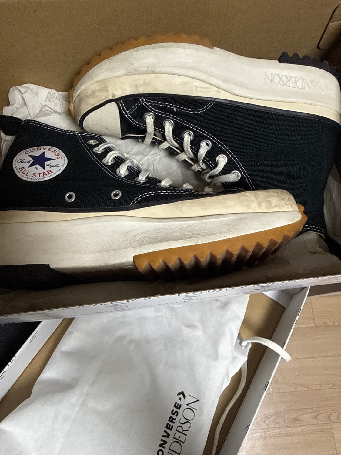 컨버스 런스타 하이크 JW 앤더슨 블랙 [250] 상품이미지1