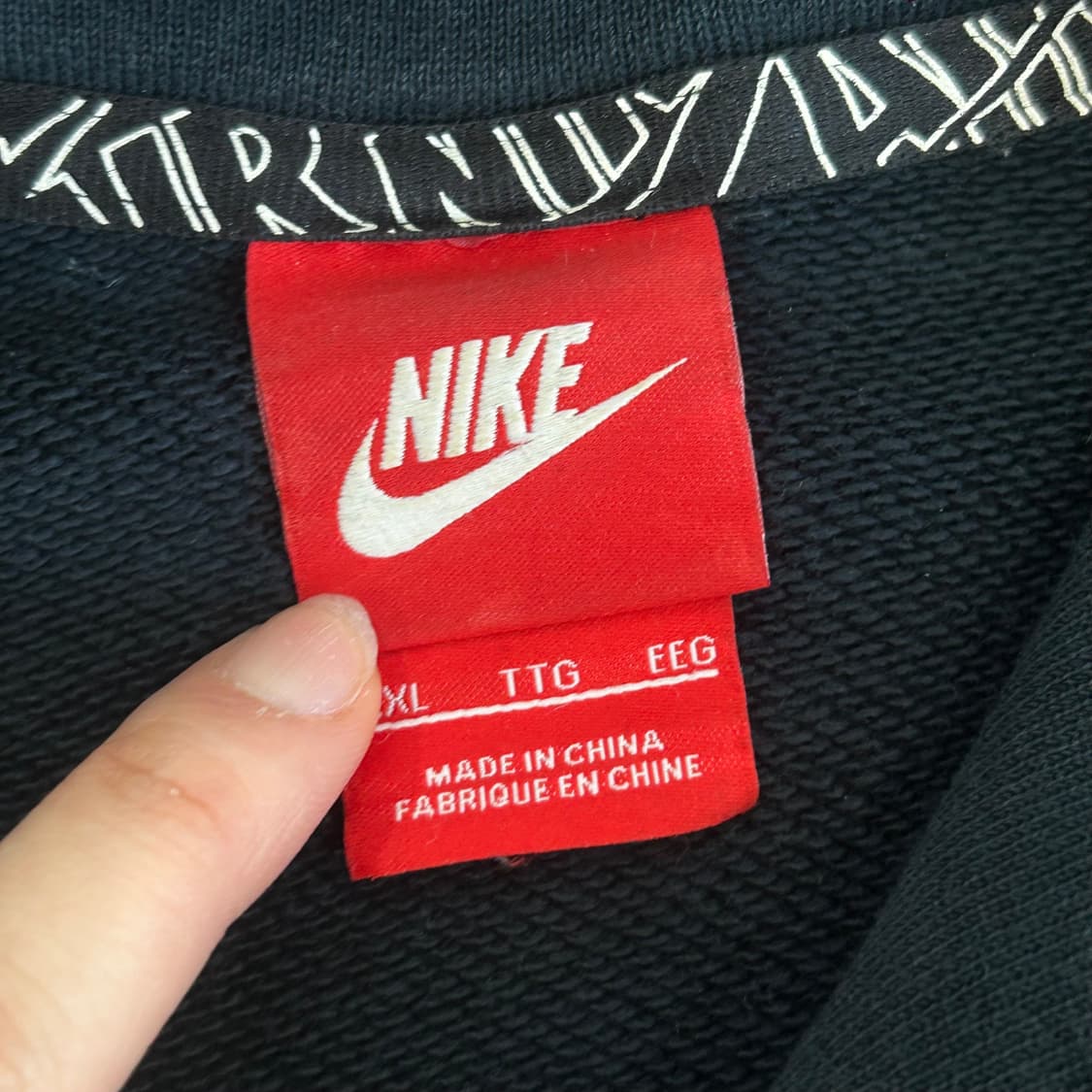 Nike air 나이키 에어 레오파드 로고 다크그린 후드티 상품이미지5