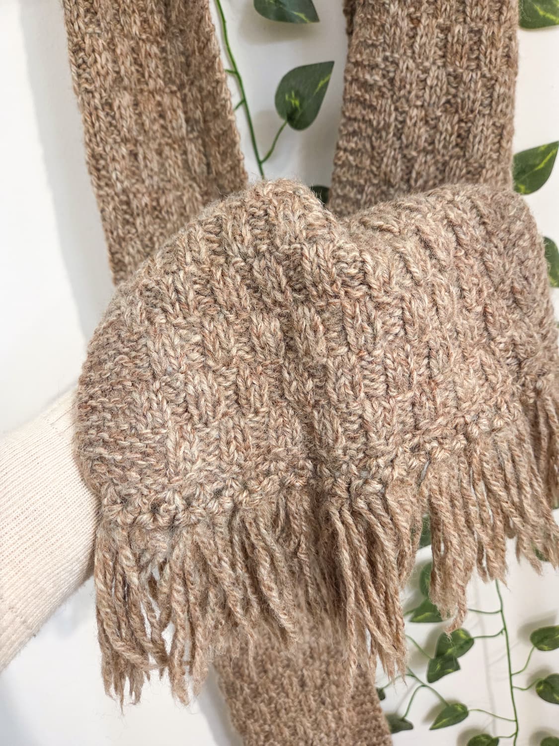 라떼 보카시 니트 머플러 상품이미지4