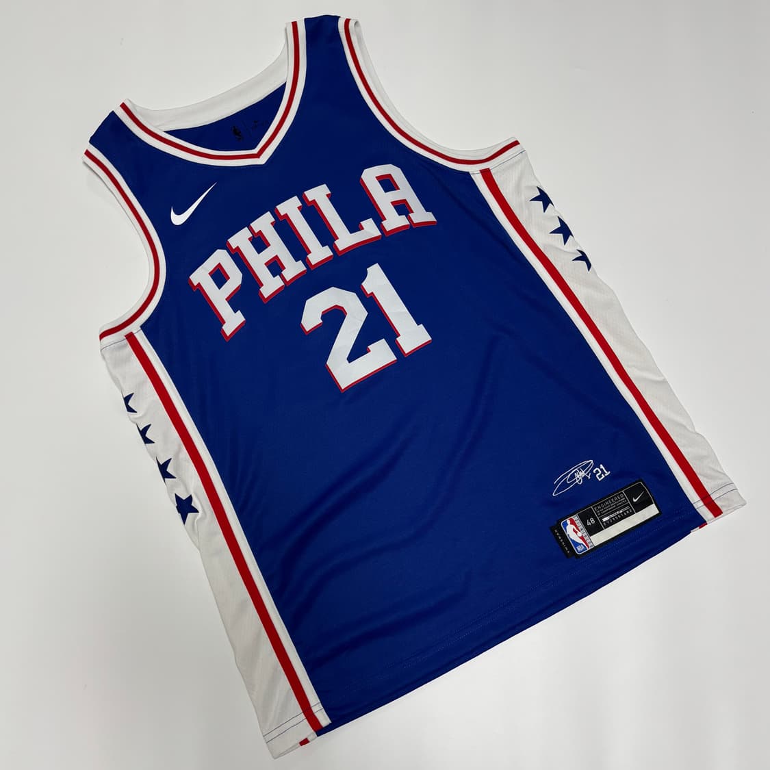 나이키 NBA 필라델피아 세븐티식서스 조엘 엠비드 어센틱 저지 상품이미지1