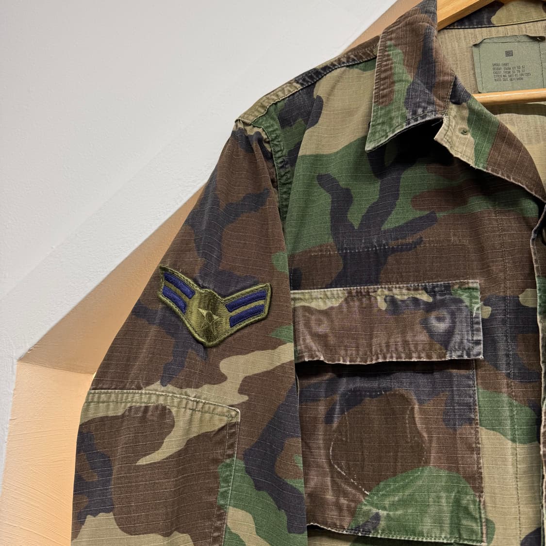 US Army 미군 우드랜드 카모 셔츠 자켓 (S)   상품이미지3