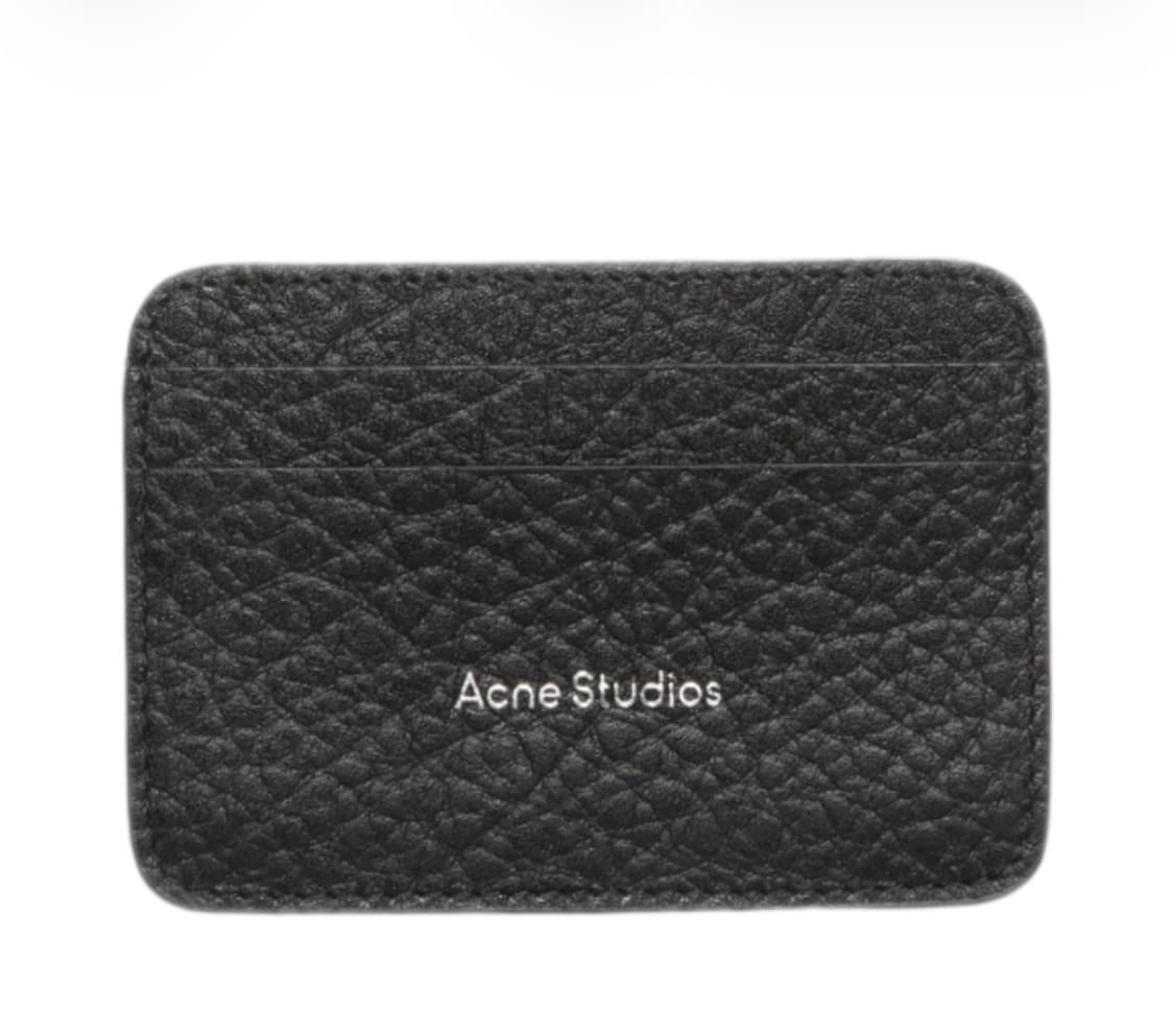 Acne studio 아크네 스튜디오 레더 카드 홀더 블랙 상품이미지1