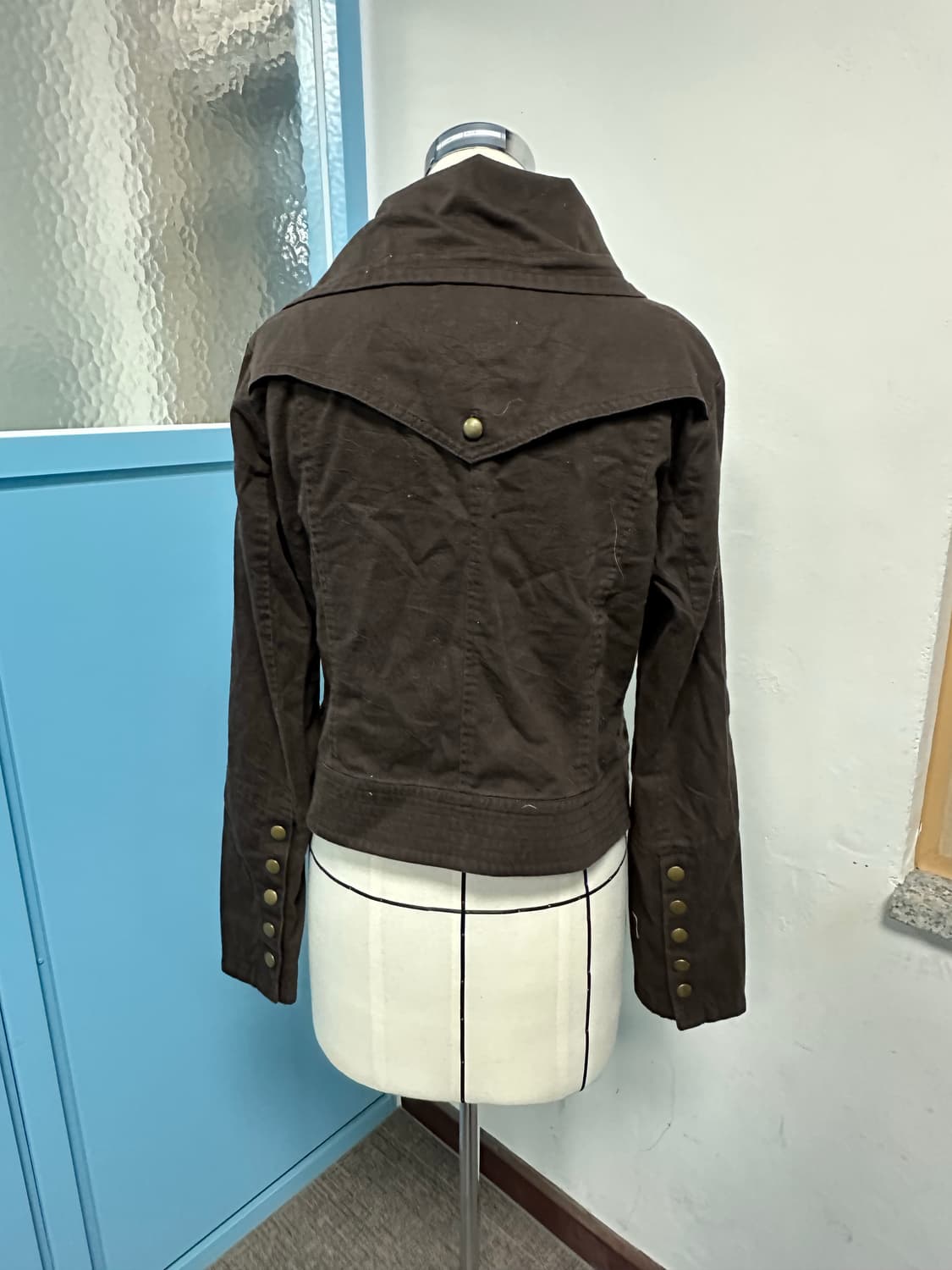 Y2k 일본빈티지 펑크 자켓 브라운 바이커 자켓 상품이미지2