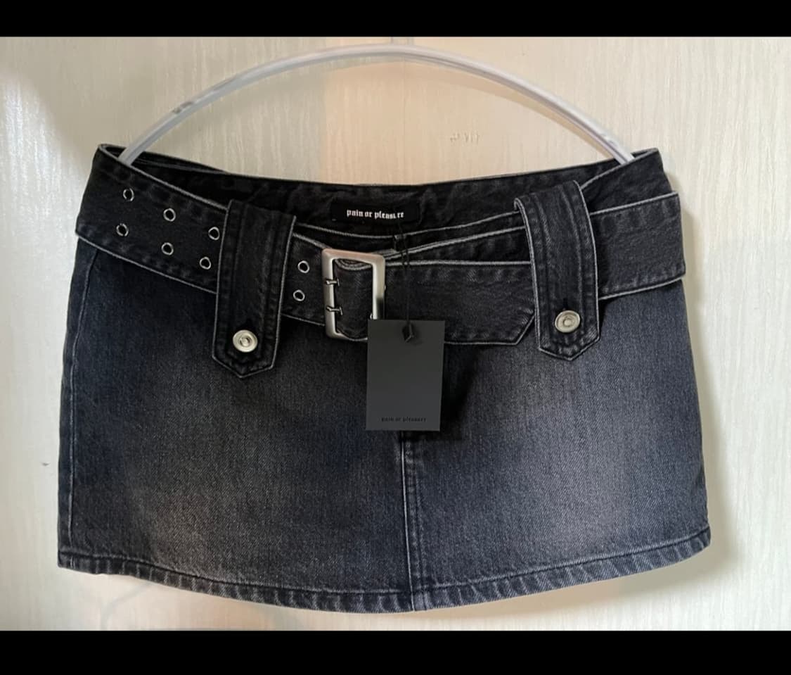 페인오어플레져 데님 스커트 상품이미지1