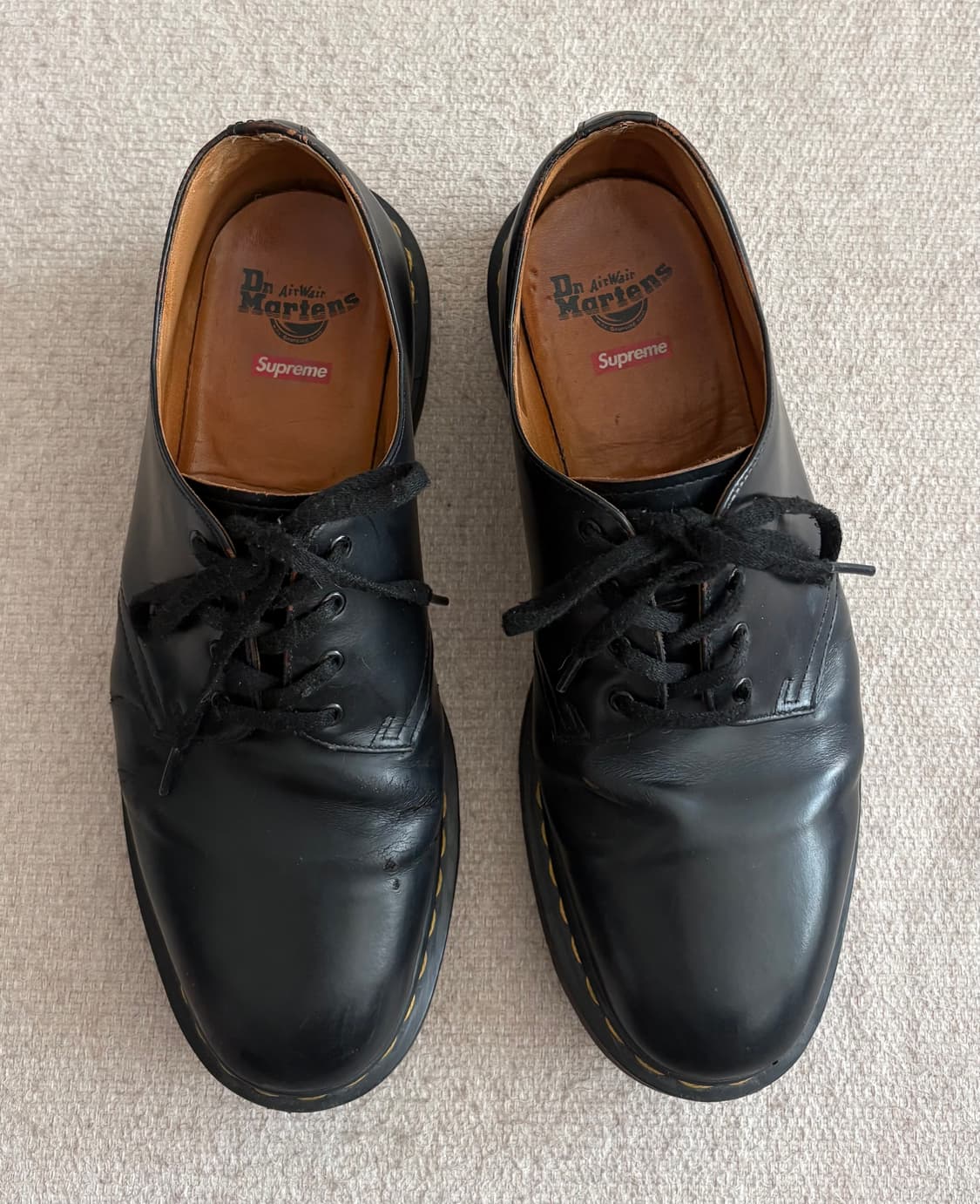 슈프림 닥터마틴 스미스 4홀 블랙 / 45 상품이미지4
