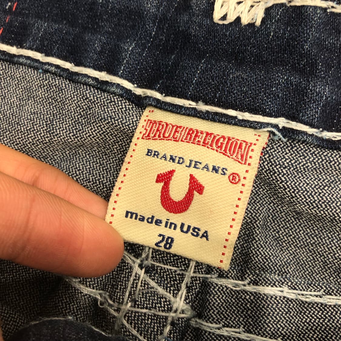 트루릴리전 조이 슈퍼티 Y2K 부츠컷 데님 팬츠 상품이미지8