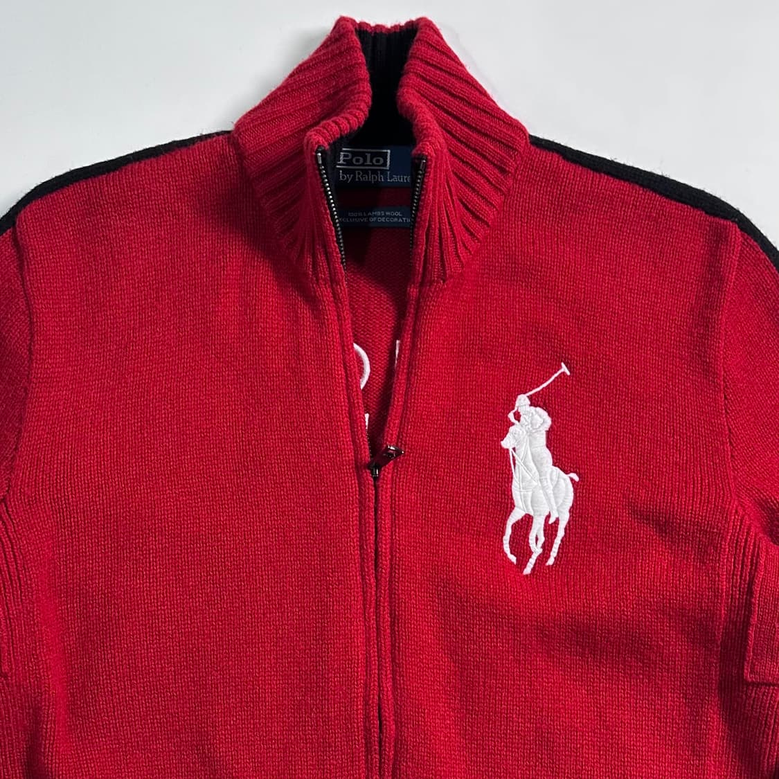 폴로 랄프로렌 빅포니 울 니트집업 상품이미지2