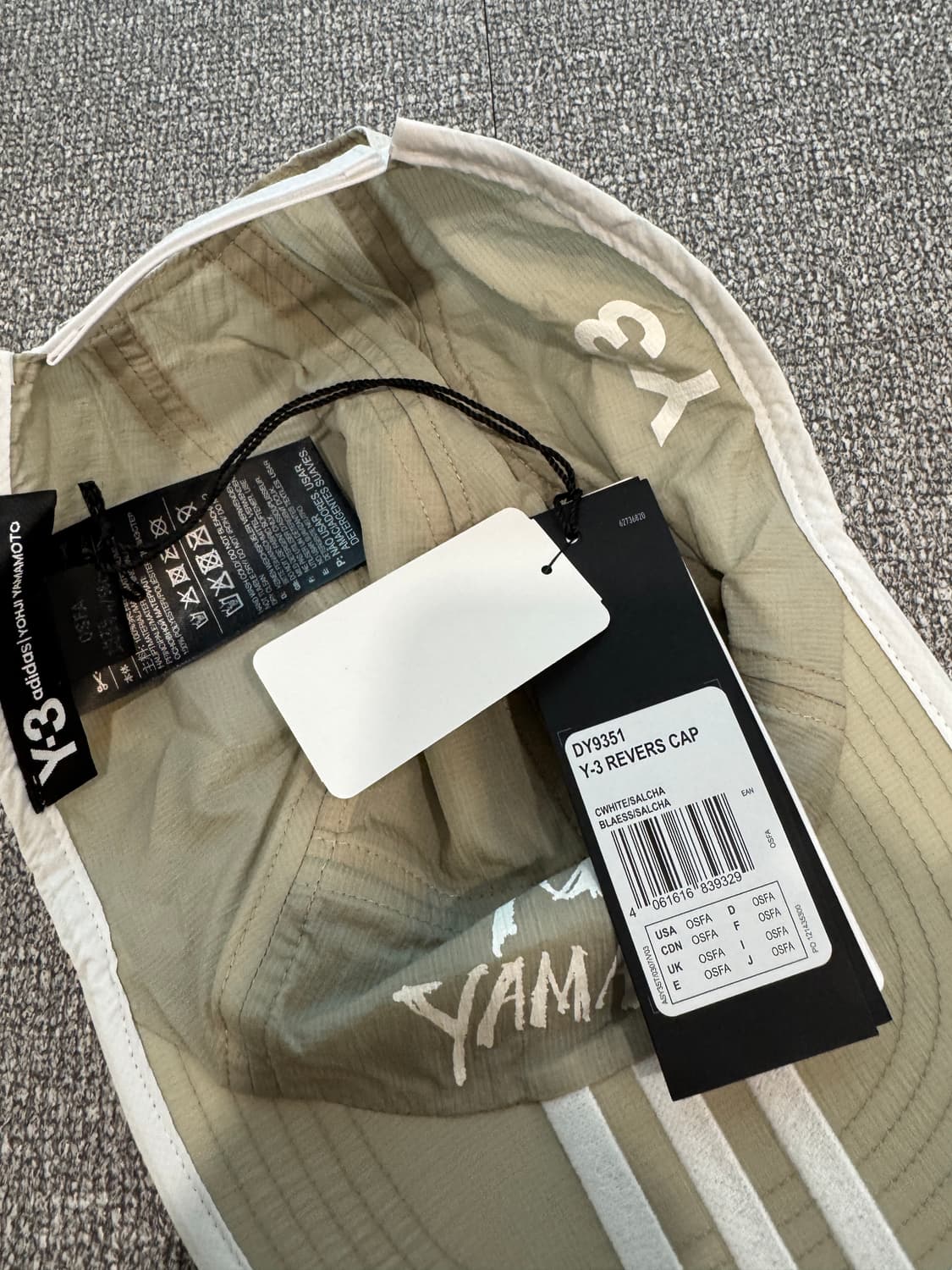 Y-3 요지야마모토 리버시블 캠프캡  상품이미지8