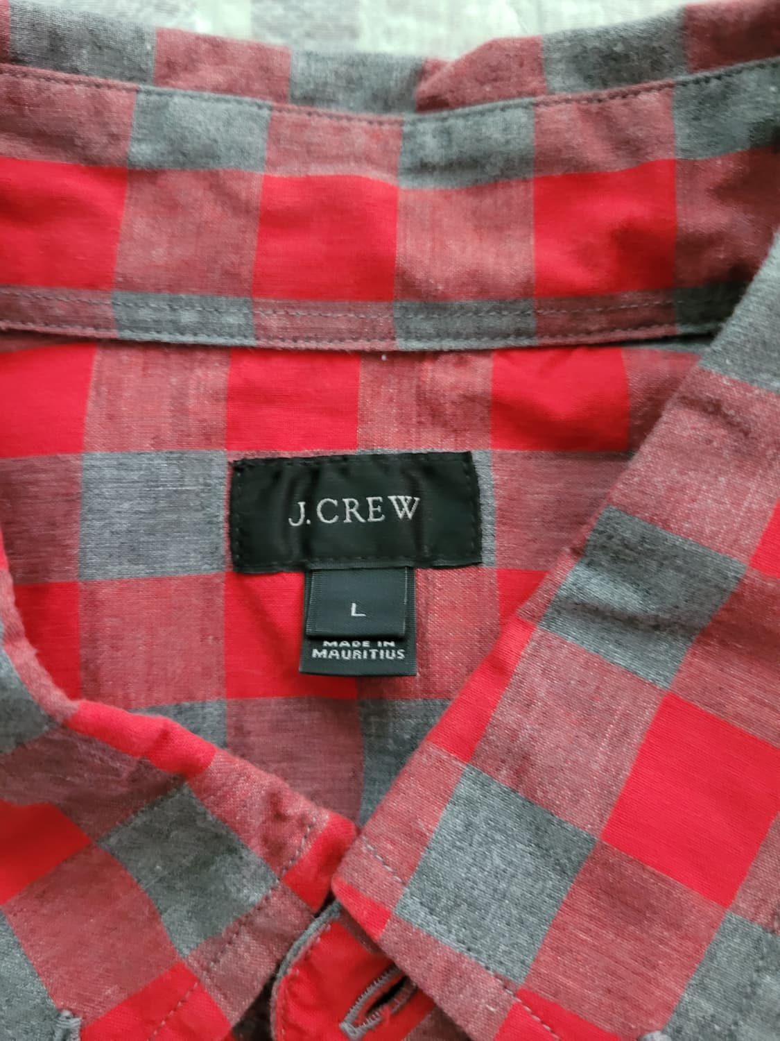 제이크루 J crew. 레드블록 체크셔츠. XL 105사이즈 상품이미지5