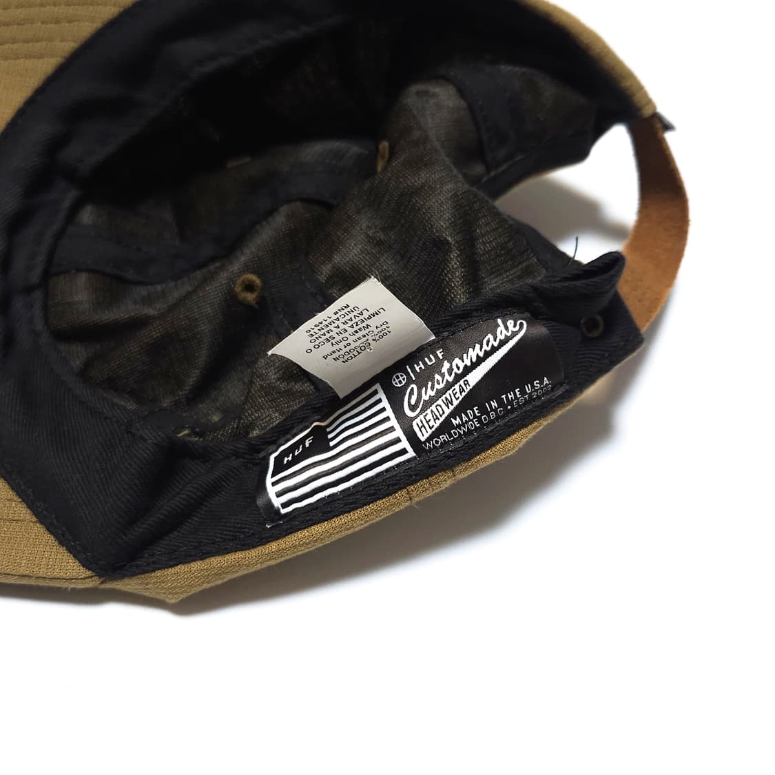 허프 HUF USA 박스 로고 6패널 스트랩 캡 카라멜 상품이미지4