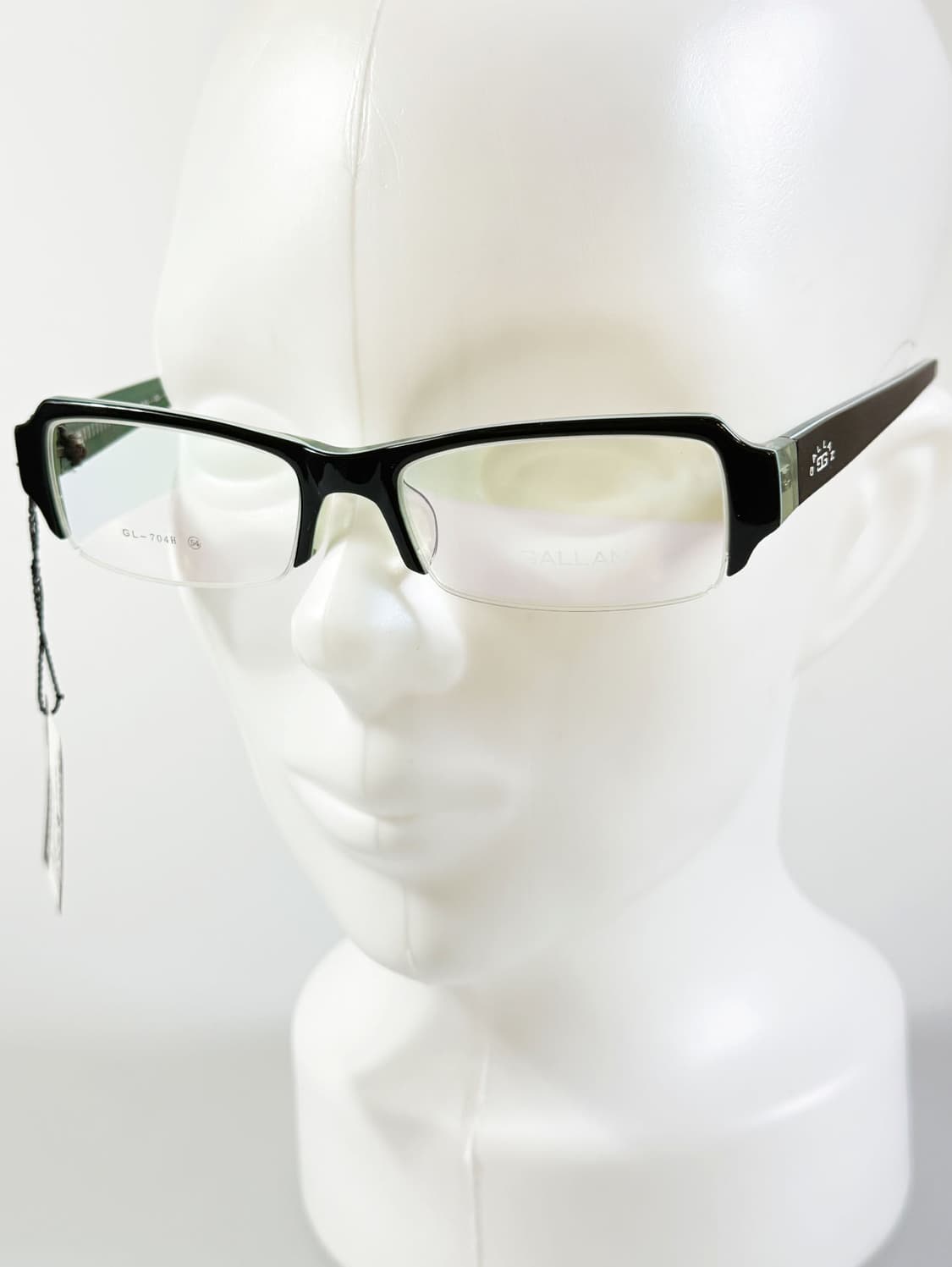 GALLAN 투톤 뿔테 반무테 스퀘어 빈티지 안경 상품이미지8