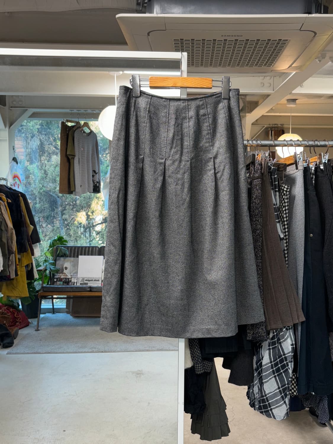 아츠로 타야마 울 플레어 스커트 상품이미지1